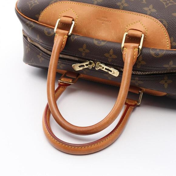 LOUIS VUITTON Brown Monogram Leather Deauville Bag - Picture 10 of 11